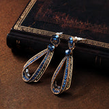 Water Drop Shape Shiny Zircon Earrings