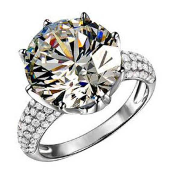 Sterling Silver Diamond Ring  Korean Version